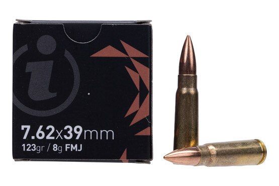 Igman 7.62x39 full metal jacket fmj 123gr ammo